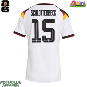 Tyskland Nico Schlotterbeck #15 Hemmatröja Kvinnor VM 2026 Kortärmad